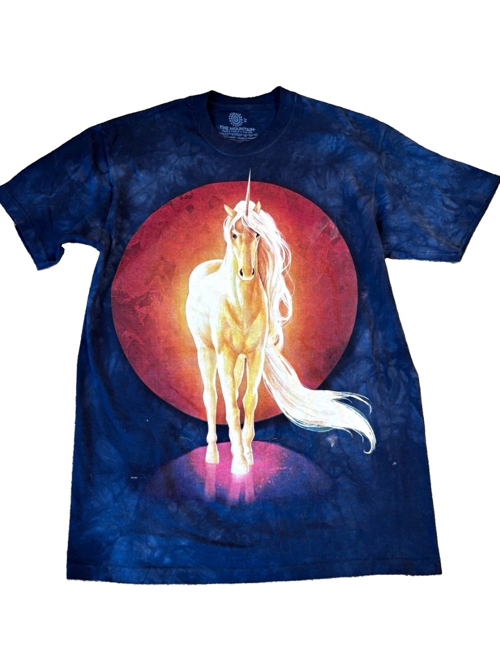 The Mountain Unicorn Moon Tie Dye Tee Shirt Size M